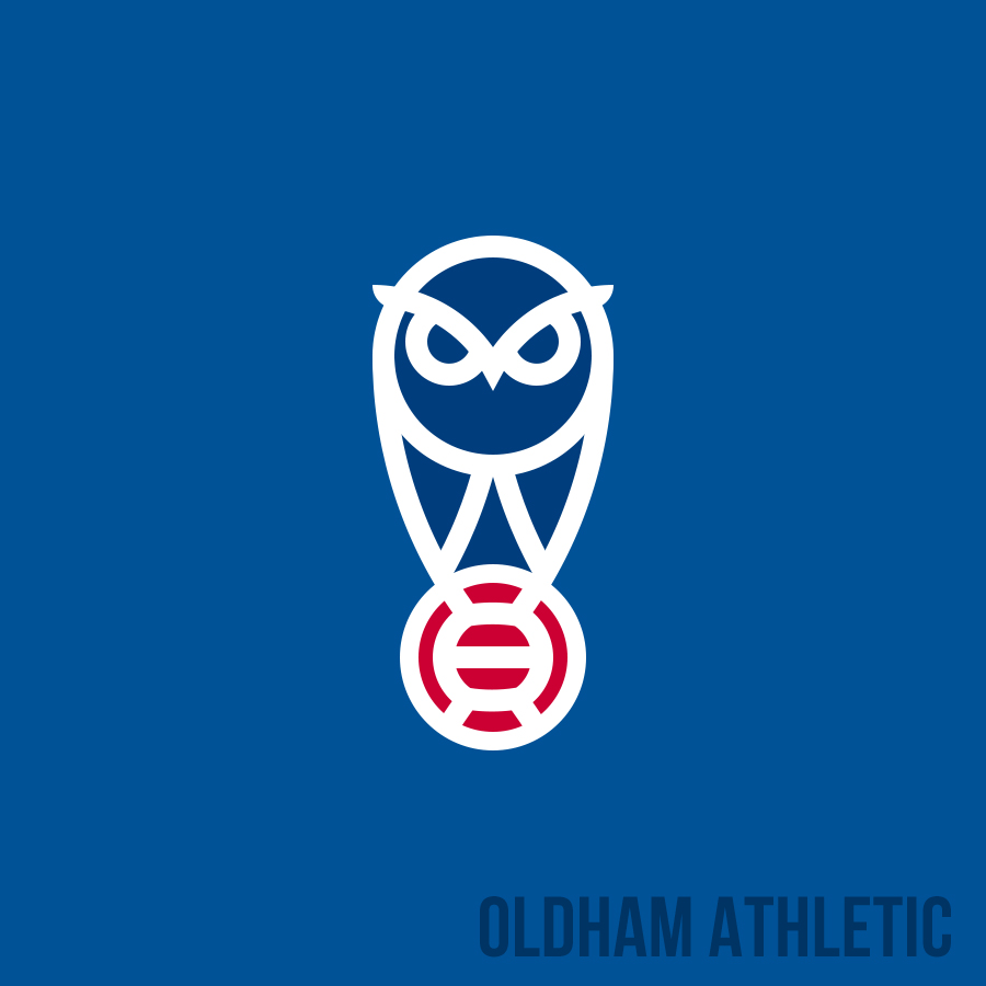 oldham athletic crest redesign by mikem full