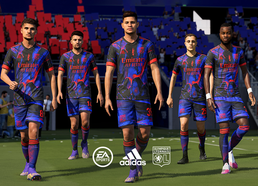 Olympique Lyonnais 2021 Adidas Digital Fourth Kit #OlympiqueLyonnais #TeamOL #adidasfootball