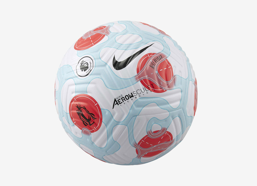 Nike Premiere League Flight Third Match Ball - White / Baltic Blue / Laser Crimson / Black