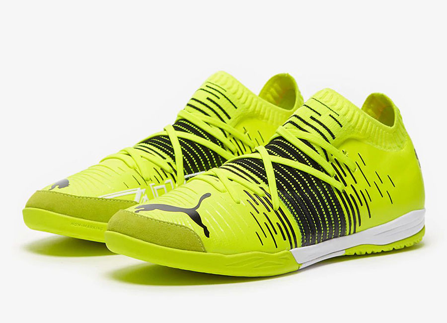 Puma Future Z 1.1 Pro Court Game On - Yellow Alert / Black / White #footballboots #pumafootball #futsal