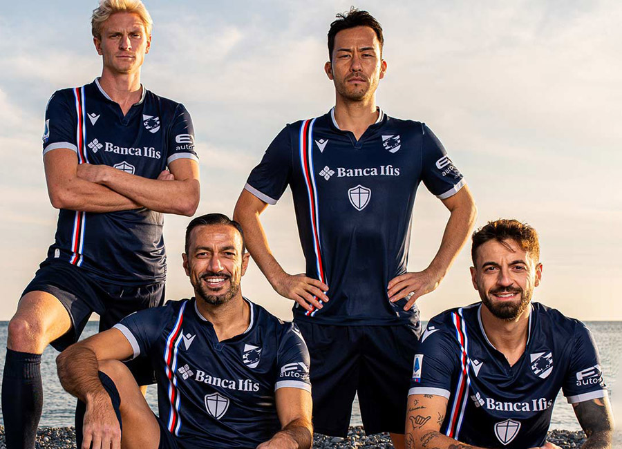 Sampdoria 2021-22 Macron "Samp for People" Shirt #USSampdoria #Sampdoria #SampforPeople