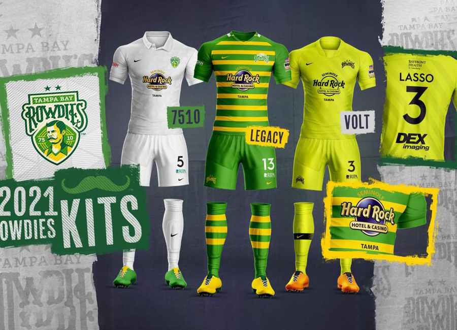 Tampa Bay Rowdies 2021 Nike Home, Away and Third Kits #TogetherRowdies #nikesoccer #TampaBayRowdies