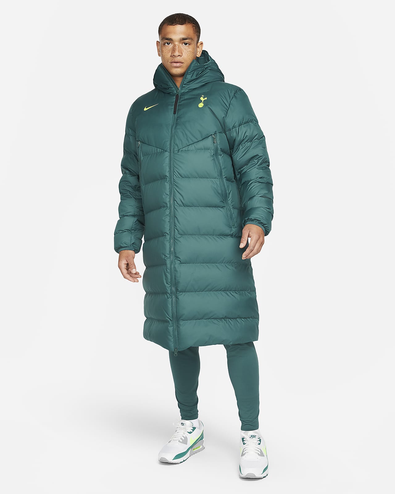 Tottenham Hotspur 21/22 Strike Nike Therma-FIT Football Jacket - Dark Teal Green / Venom Green