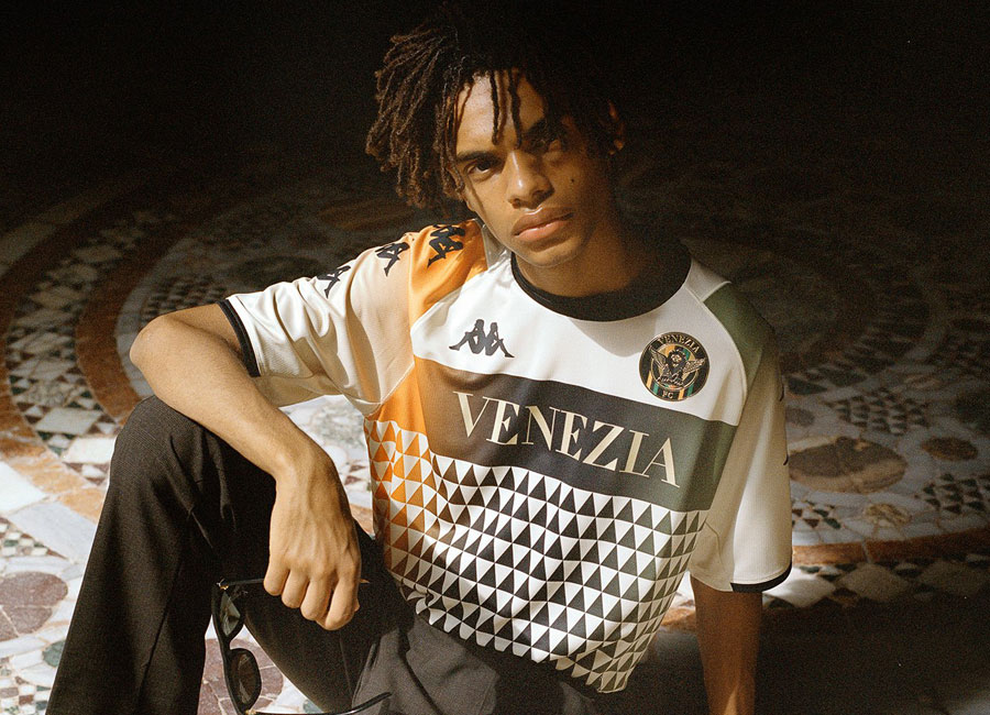 Venezia 2021-22 Kappa Away Kit #Veneziafc #Venezia #ArancioNeroVerde #kappasport