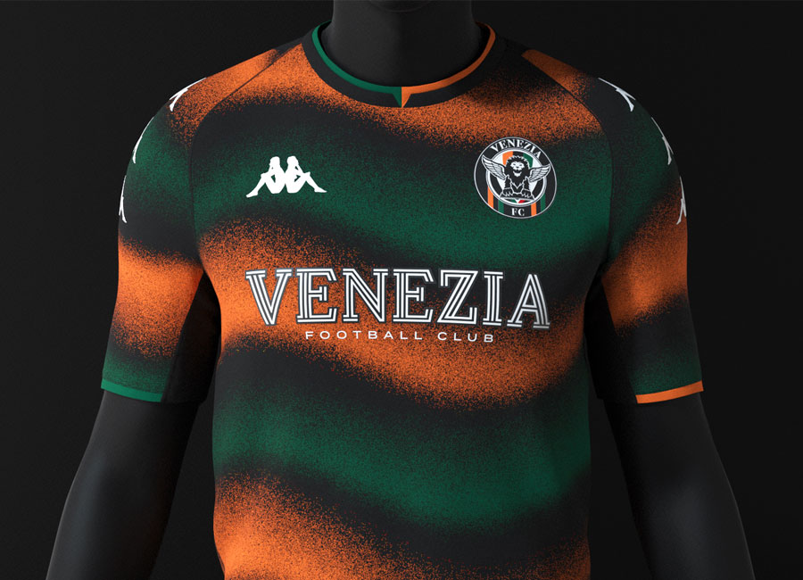 Venezia FC x Kappa Home Shirt Concept by Ozando @ozandod #Veneziafc #Venezia #ArancioNeroVerde