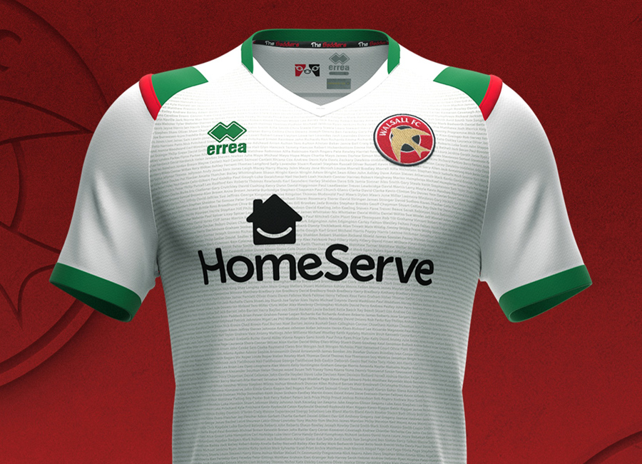 Walsall FC 2021/22 Errea Third Shirt #ErreàSport #WalsallFC #saddlers #ThankYouSaddlersFans