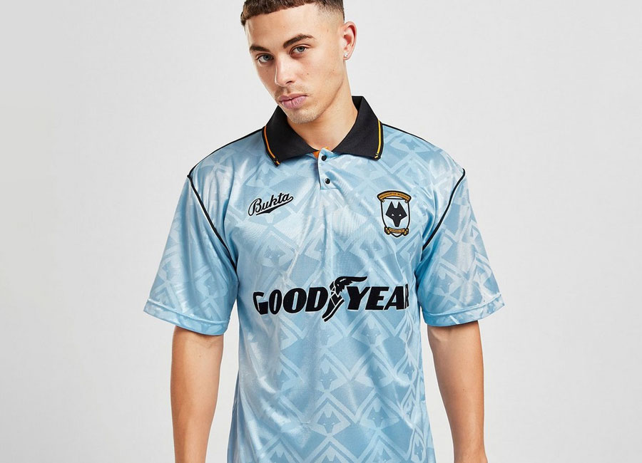Wolverhampton Wanderers 1992 Bukta Away Retro shirt #WolverhamptonWanderers #wolvesfc #wwfc