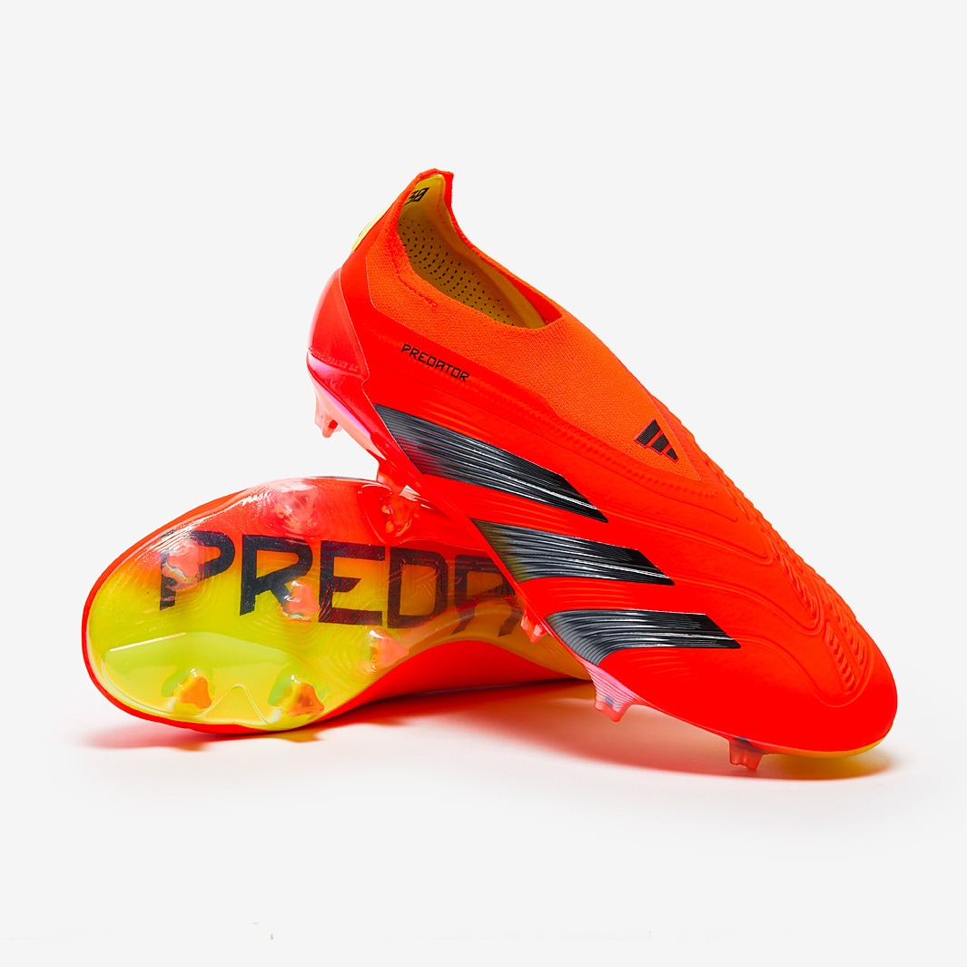 adidas Predator Elite Laceless FG SE Predstrike - Solar Red / Core Black / Team Solar Yellow