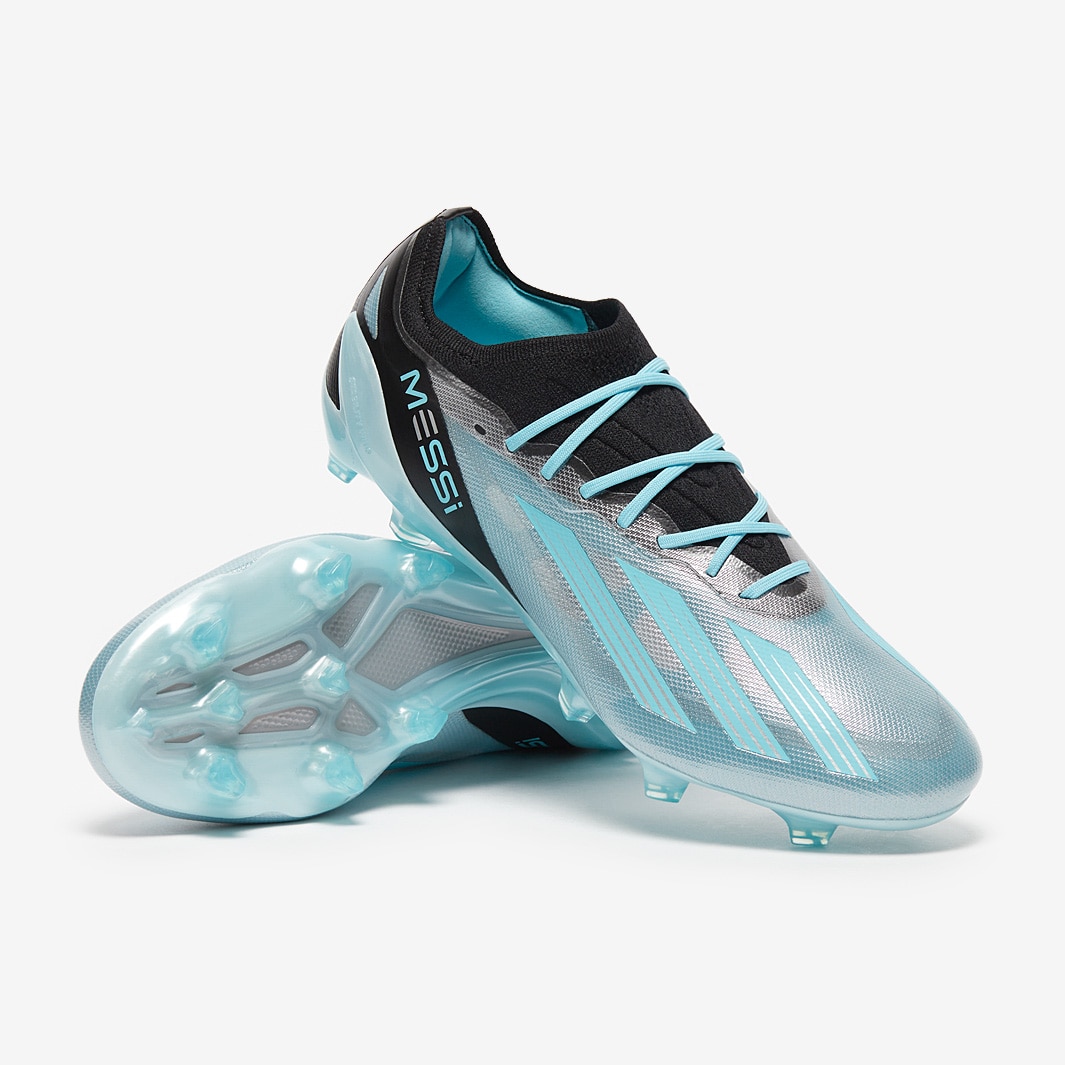 Adidas X Crazyfast Messi.1 FG - Silver Met / Bliss Blue / Core Black