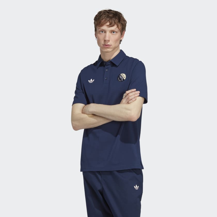Adidas Blokepop Polo Shirt - Night Indigo