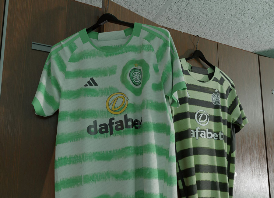 Celtic 2023-24 adidas ‘Picasso’ Home and Away Kits