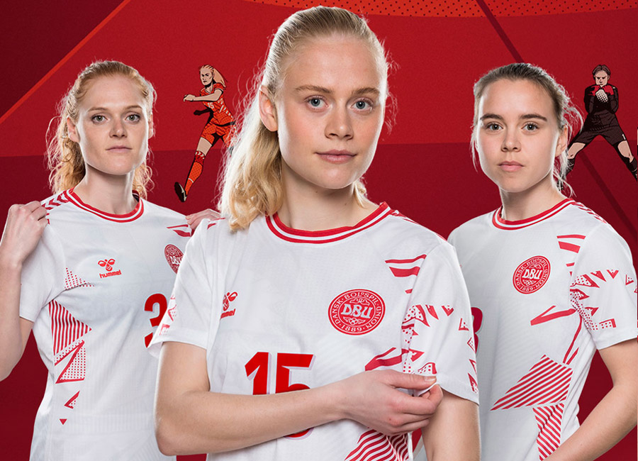 Denmark 2023 Hummel Women's Away Shirt