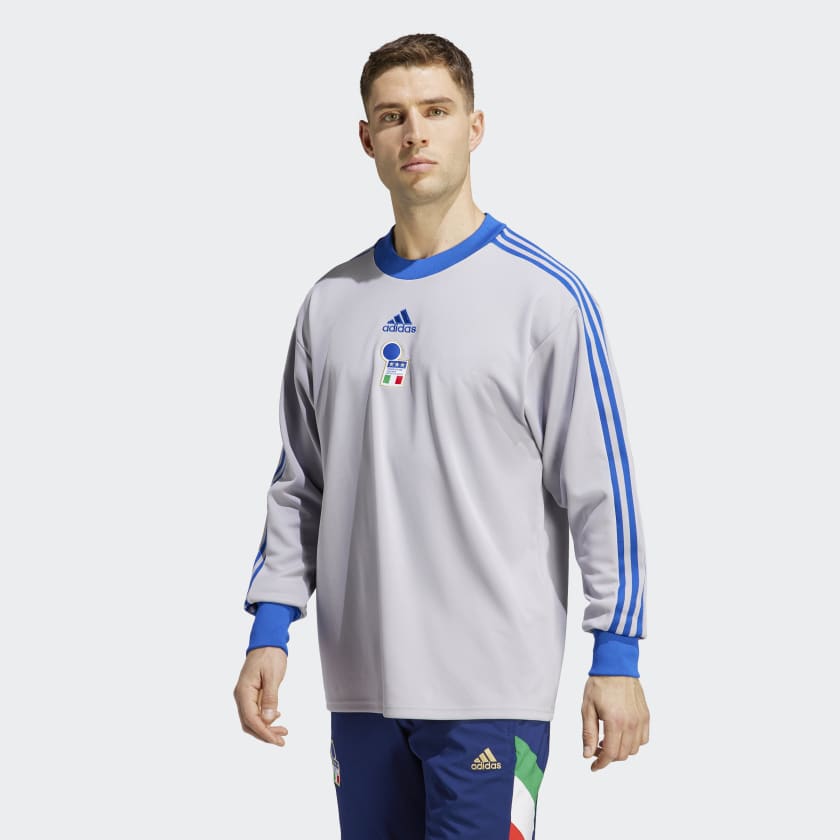 Italy 2023 Adidas Icon Goalkeeper Jersey - Glory Grey