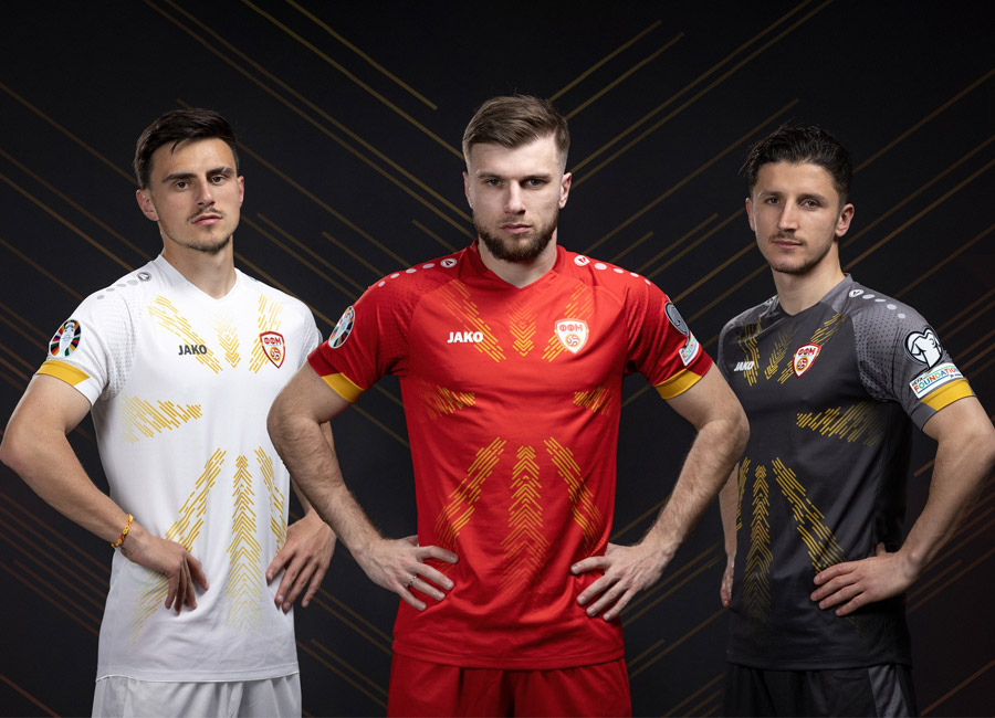 Macedonia 2023 Jako Home, Away and Third kits