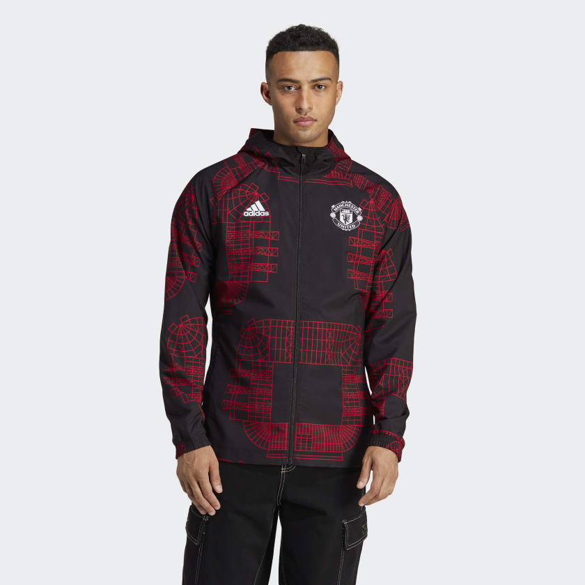 Manchester United Windbreaker - Black