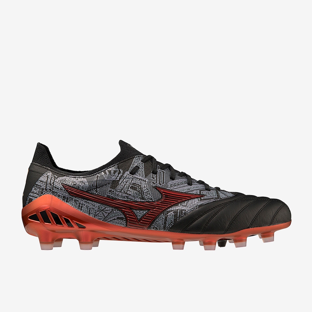 Mizuno Morelia Neo III SR4 Made In Japan - Black / High Risk Red / Black