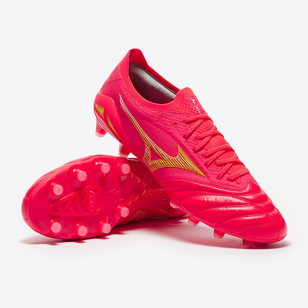 Mizuno Morelia Neo IV Beta Made In Japan FG - Fiery Coral / Bolt