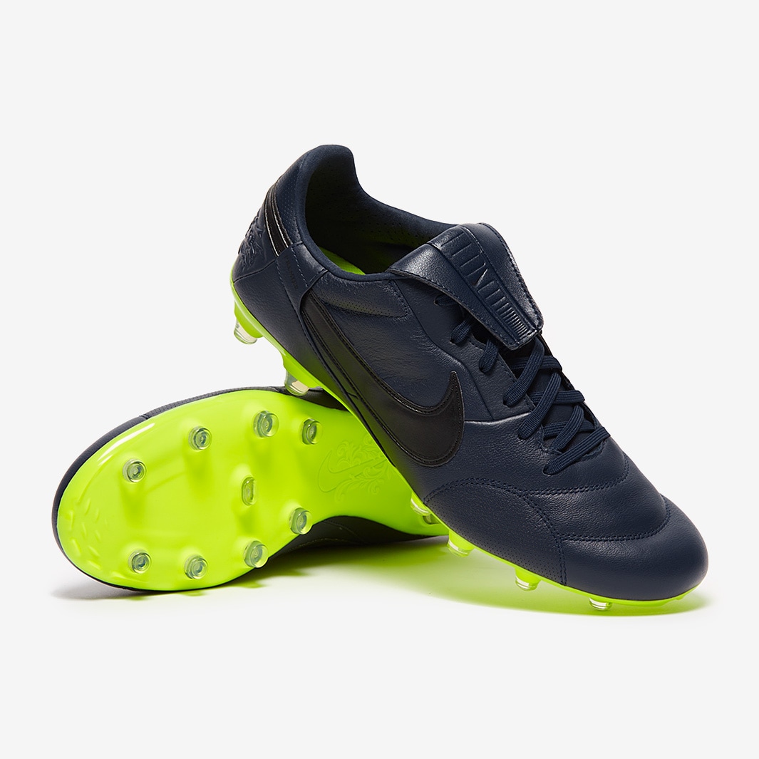 Nike The Premier III FG - Blackened Blue / Black / Volt