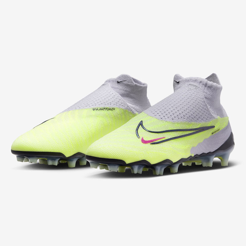 Nike Gripknit Phantom GX Elite DF FG - Barely Volt / Barely Grape / Gridiron