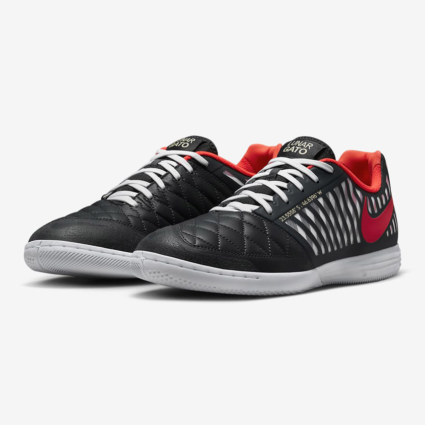 Nike Lunar Gato II IC - Anthracite / White / Team Gold / Infrared 23