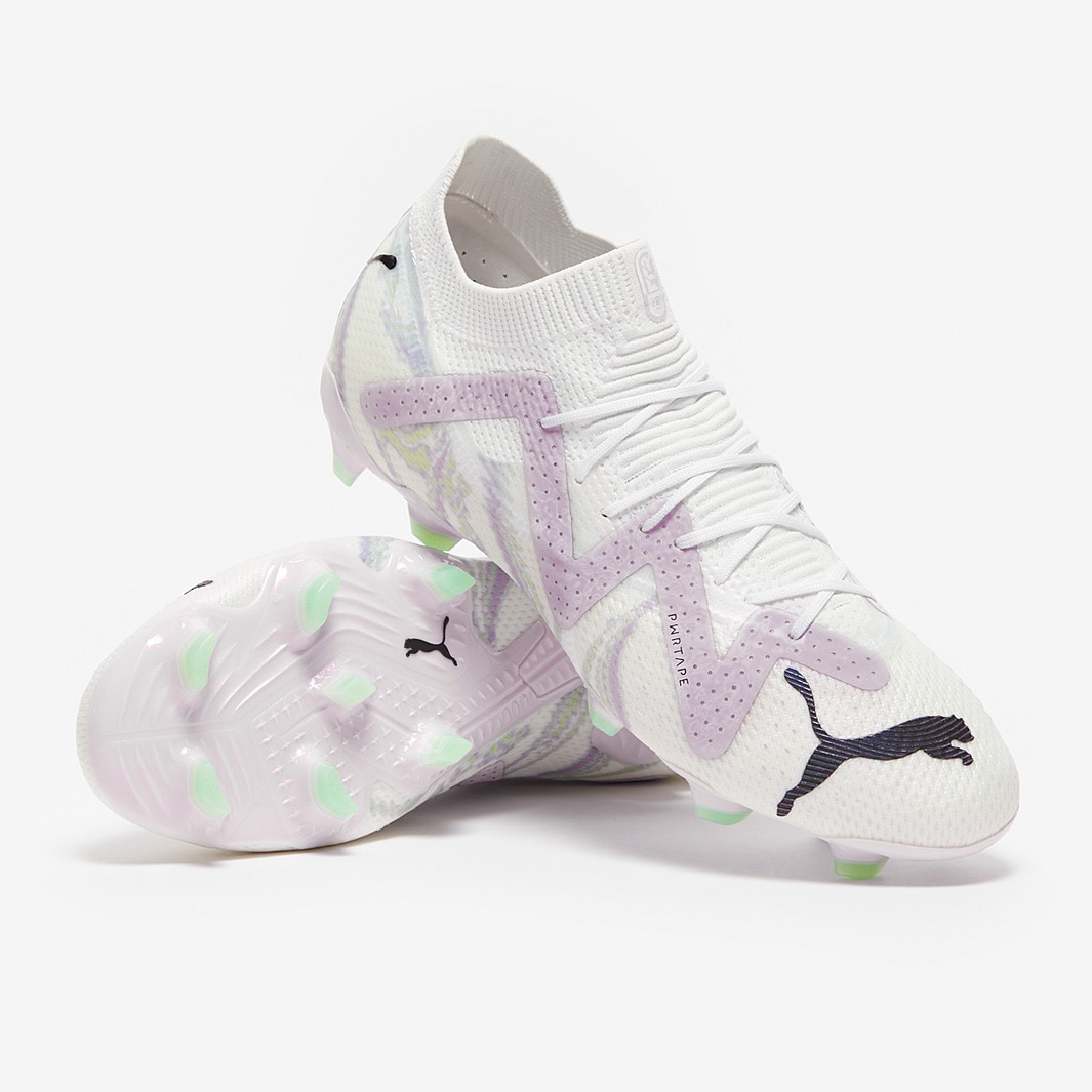 Puma Future Ultimate Brilliance FG/AG - Puma White / Puma Black / Spring Lavender