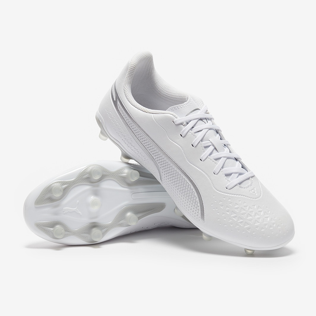 Puma King Match 75+25 FG/AG - Puma White / Puma Silver / Puma Black