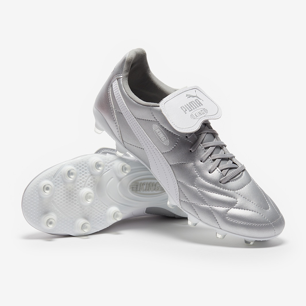Puma King Top 75+25 FG/AG - Puma White / Puma Silver / Puma Black