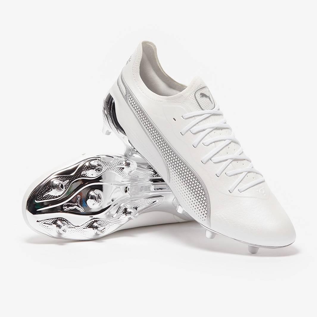 Puma King Ultimate 75+25 FG/AG - Puma White / Puma Silver