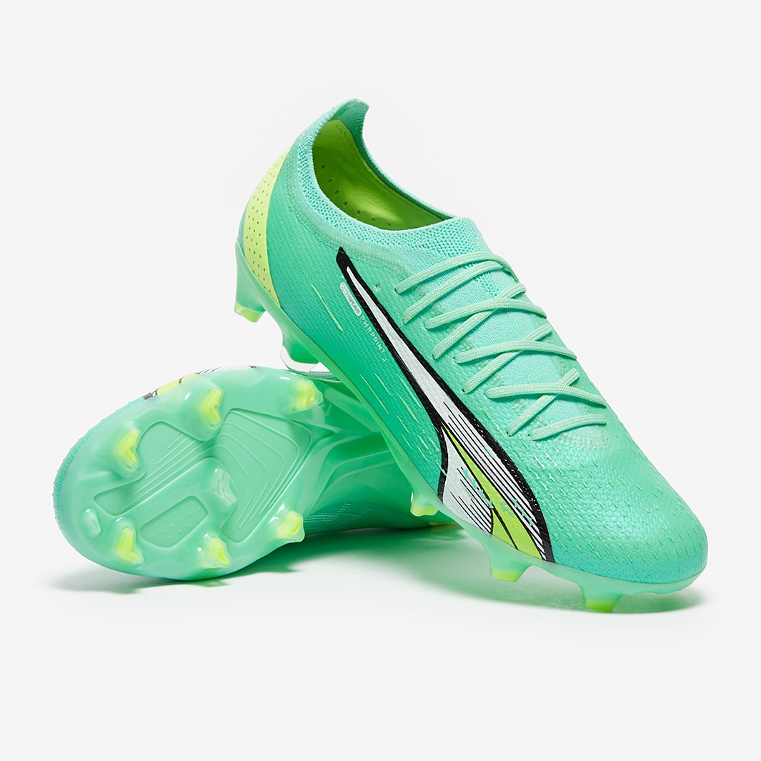 Puma Ultra Ultimate Pursuit FG/AG - Electric Peppermint / Puma White / Fast Yellow
