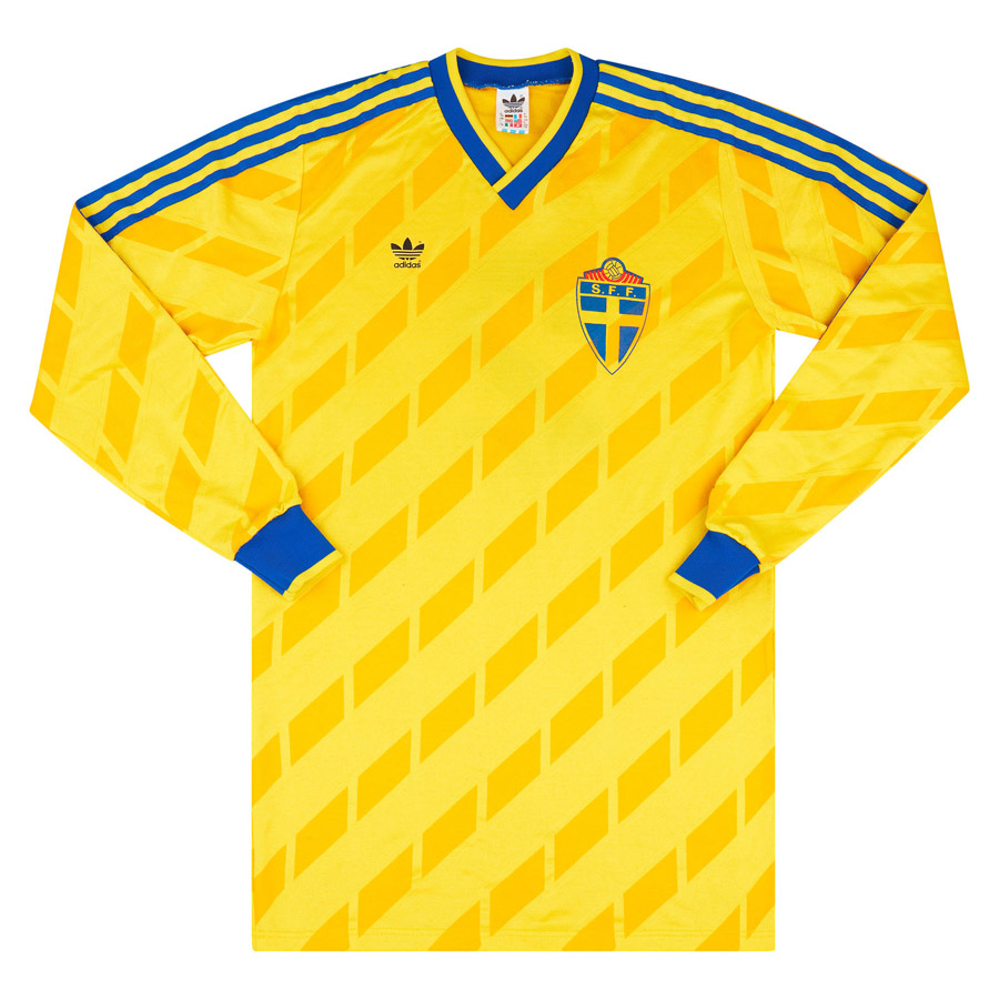 1988-89 Sweden Match Worn Home Shirt