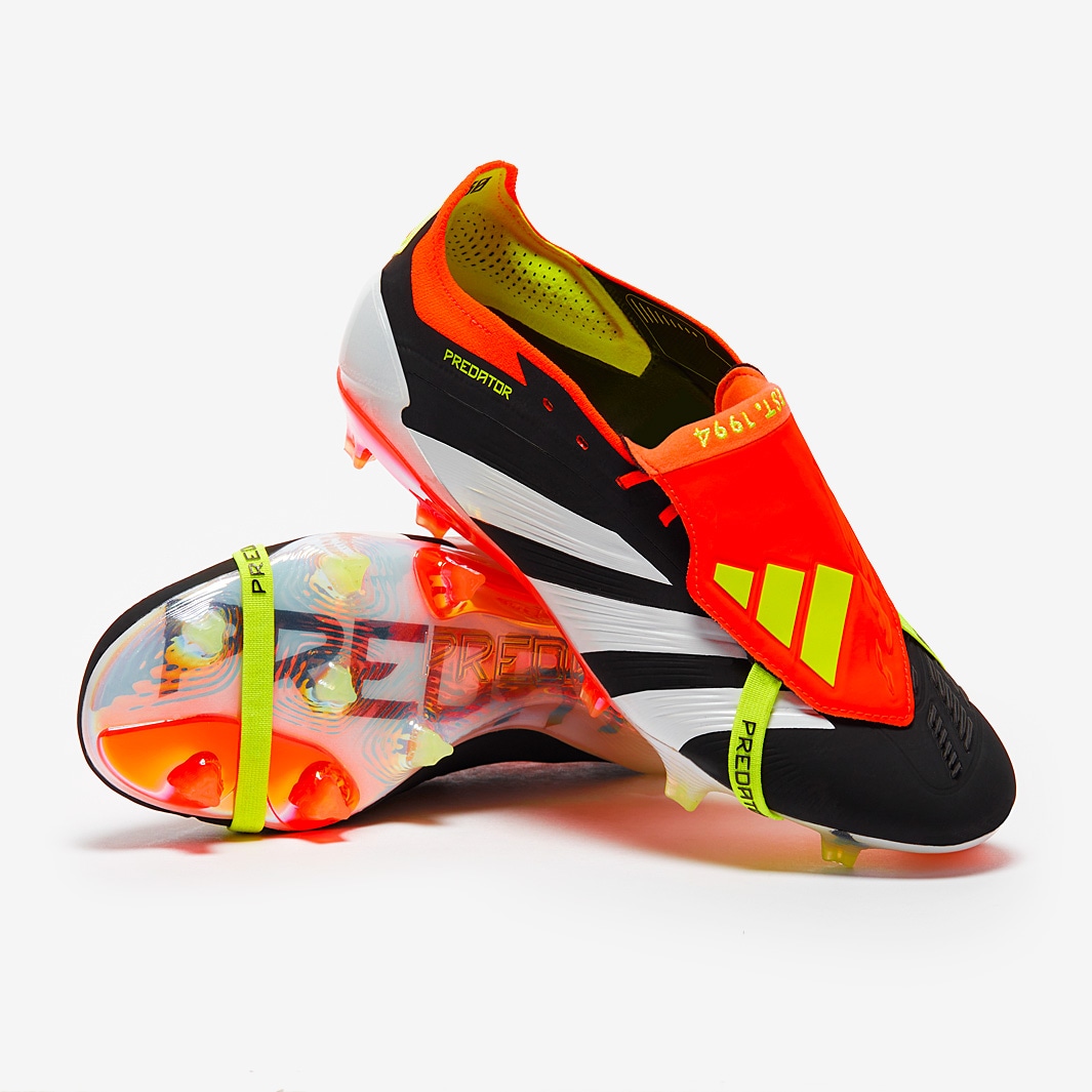 Adidas Predator Elite Tongue FG Solar Energy - Core Black / White / Solar Red