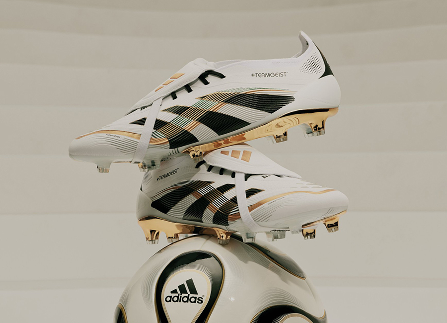 Adidas Predator Elite Tongue x Teamgeist FG - Cloud White / Core Black / Gold Metallic