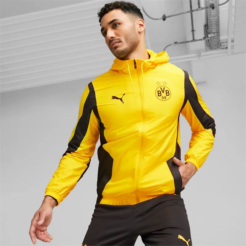Borussia Dortmund 2023-24 Puma Prematch Football Jacket 
