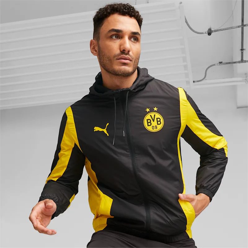 Borussia Dortmund 2023-24 Puma Prematch Football Jacket 