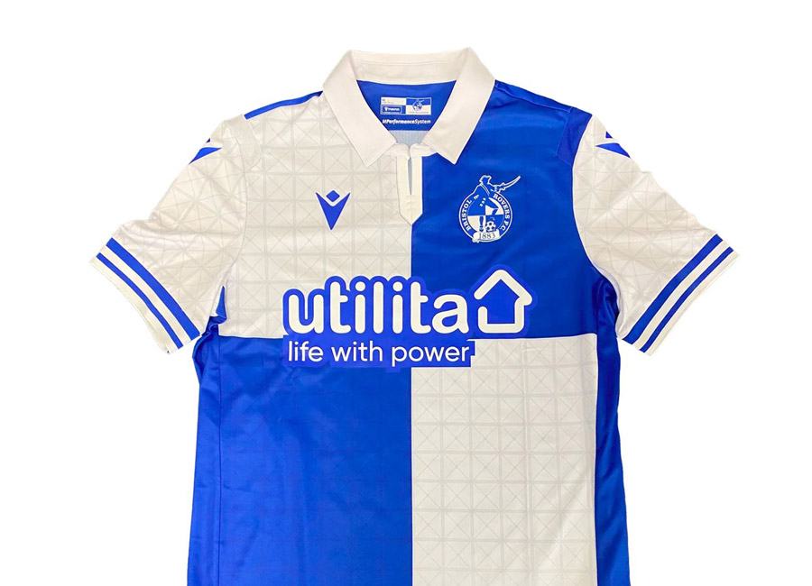 Bristol Rovers 2023-24 Macron Home Kit