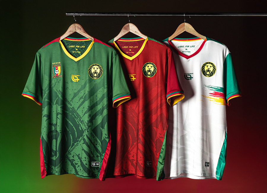 Cameroon 2025 Fourteen Home, Away and Third Kits