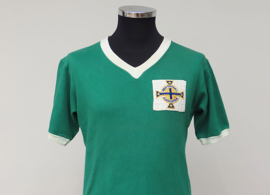 George Best's 1964 Northern Ireland International Match Worn Shirt
