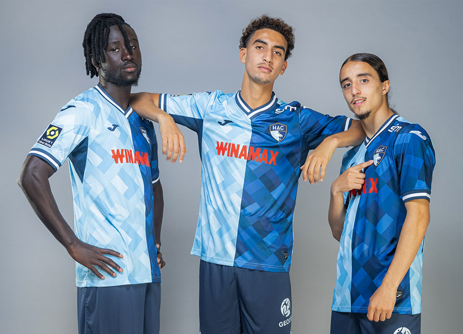 Le Havre 2023-24 Joma Home and Away Kits