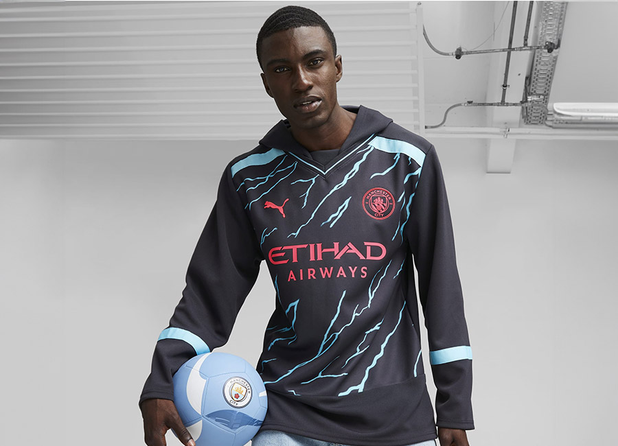 Manchester City 23/24 Third Oversized Winter Football Jersey