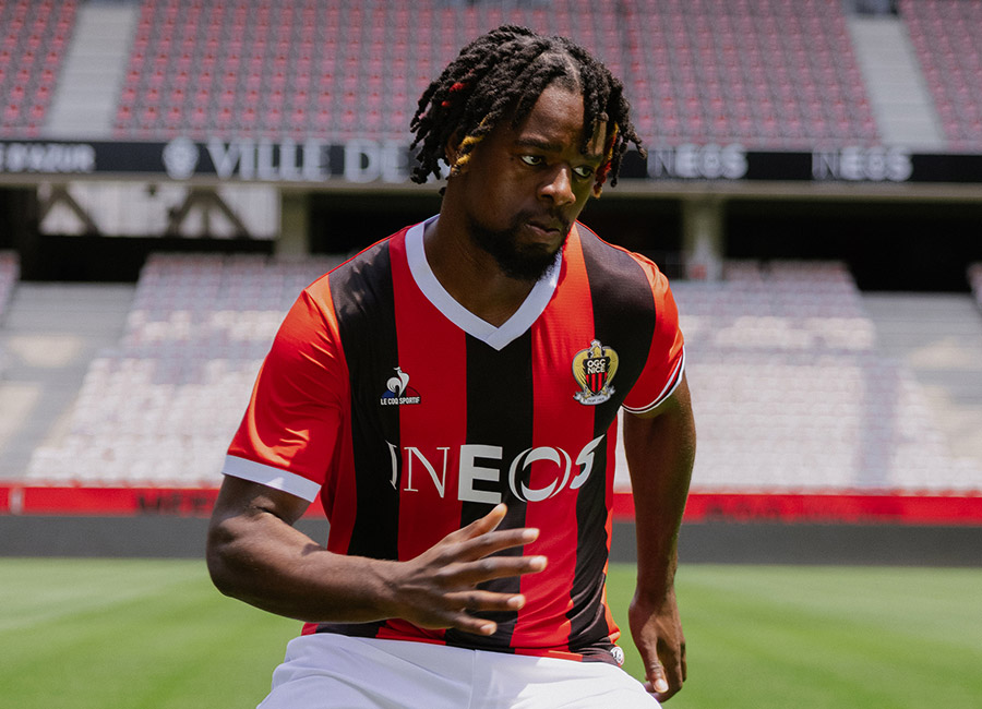 OGC Nice 2023-24 Le Coq Sportif Home Kit