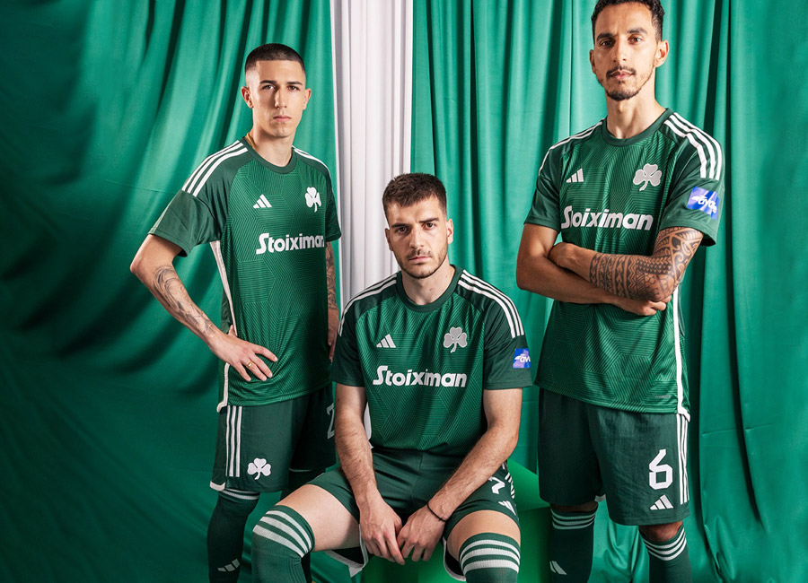 Panathinaikos 2023-24 Adidas Home, Away and Third Kits