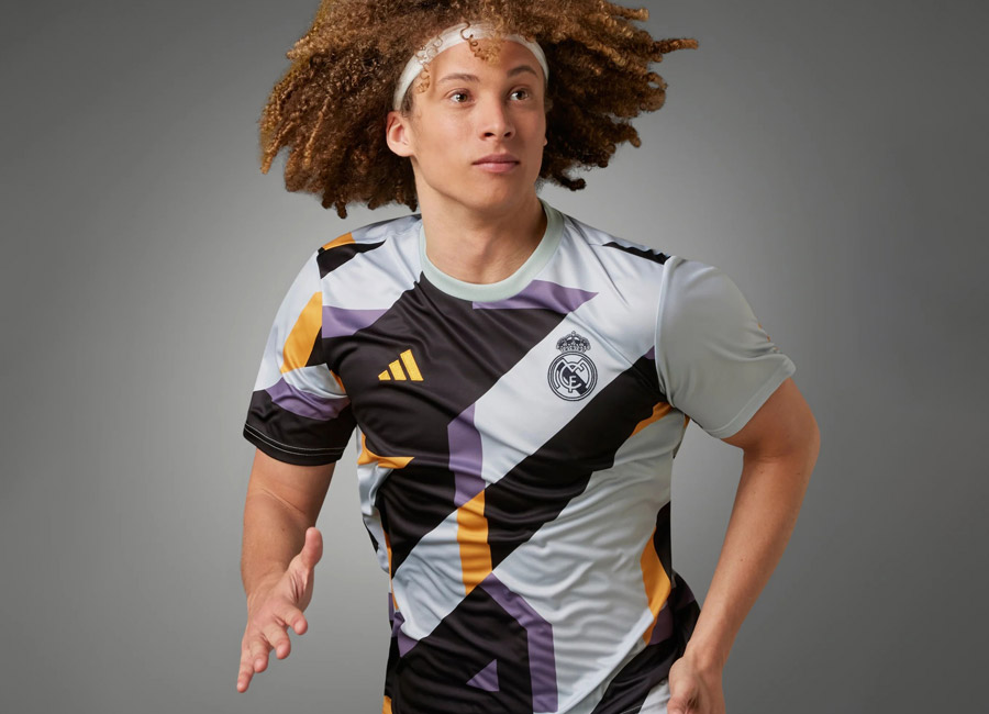 Real Madrid 2023-24 Adidas Pre-Match Jersey - Wonder Silver