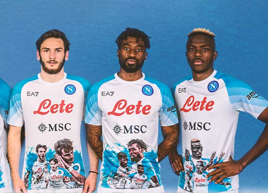 SSC Napoli 22/23 EA7 Face Game Shirt