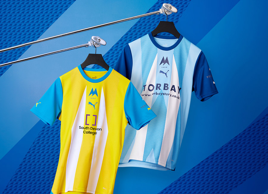 Torquay United 2023-24 Puma Home and Away Kits