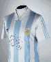 A BLUE AND WHITE 1993 MARADONA ARGENTINA SHORT-SLEEVED SHIRT A BLUE AND WHITE ARGENTINA SHORT-SLEEVED SHIRT