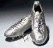 A PRESENTATION PAIR OF SILVER-PAINTED FOOTBALL BOOTS A PRESENTATION PAIR OF SILVER-PAINTED FOOTBALL BOOTS