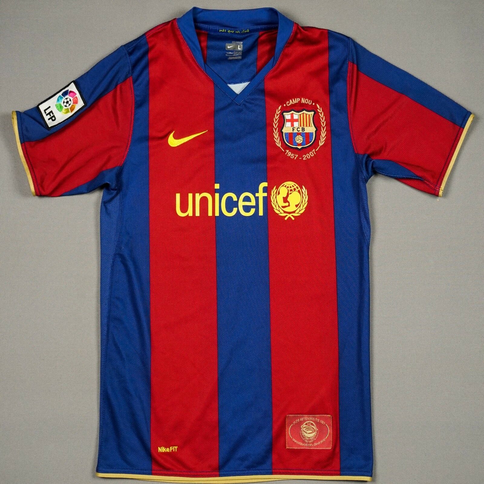 Barca 07 08 Camp Nou 50th anniversary shirts 1