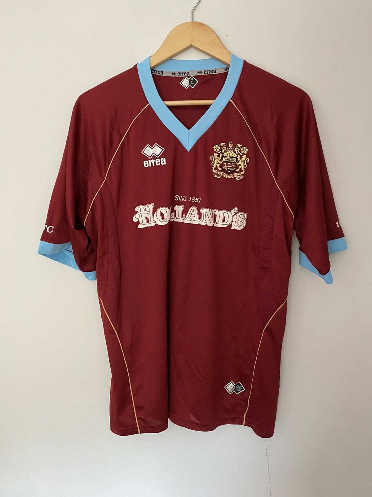 Burnley 07 08 home shirt a
