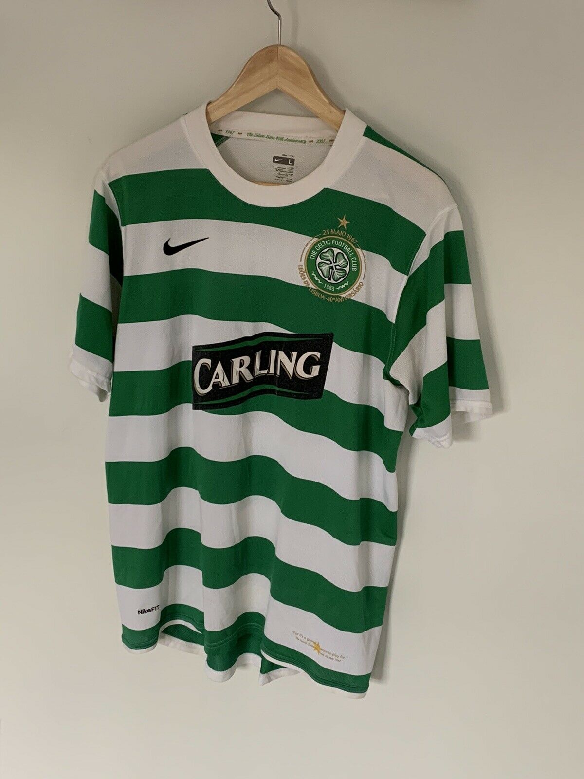 Celtic 40th anniversary 07 08 home shirt a