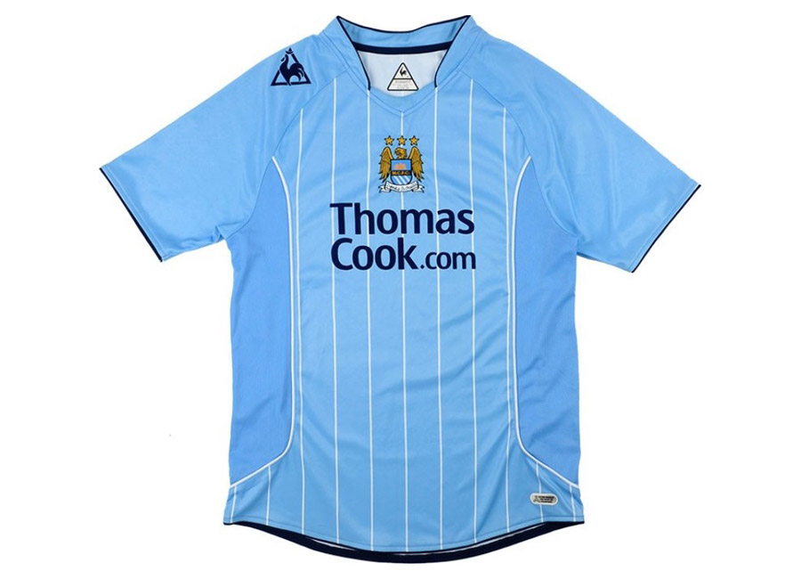 Manchester city 07 08 home away shirts a
